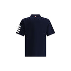 Blue Cotton Polo Shirt