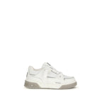White Calf Leather Bos Taurus Sneakers