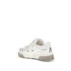 White Calf Leather Bos Taurus Sneakers
