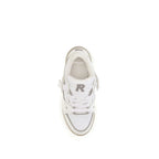 White Calf Leather Bos Taurus Sneakers