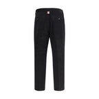 Black Cotton Chino Pants