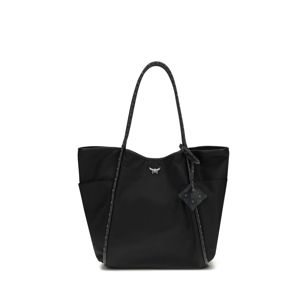 Black Fabric Shoulder Bag