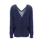 Blue Cashmere Cardigan