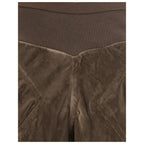Brown Viscose Casual Pants