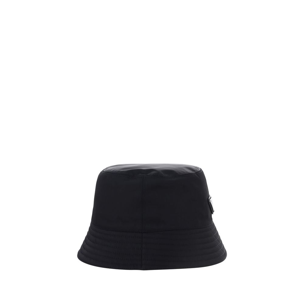 Black Polyamide Bucket Hat