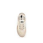 Cream Recycled Polyamide Athletic Sneakers