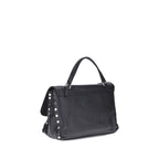 Black Calf Leather Bos Taurus Shoulder Bag