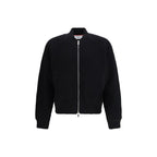 Black Wool Bomber