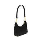 Black Recycled Polyamide Shoulder Bag