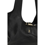 Black Calf Leather Bos Taurus Shoulder Bag