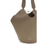 Beige Calf Leather Bos Taurus Shoulder Bag