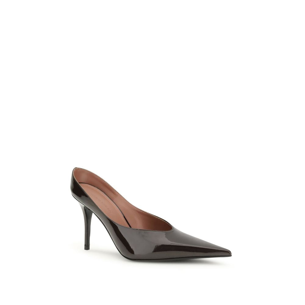 Brown Calf Leather Bos Taurus High Heel Pumps