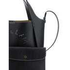 Black Polyamide Shoulder Bag