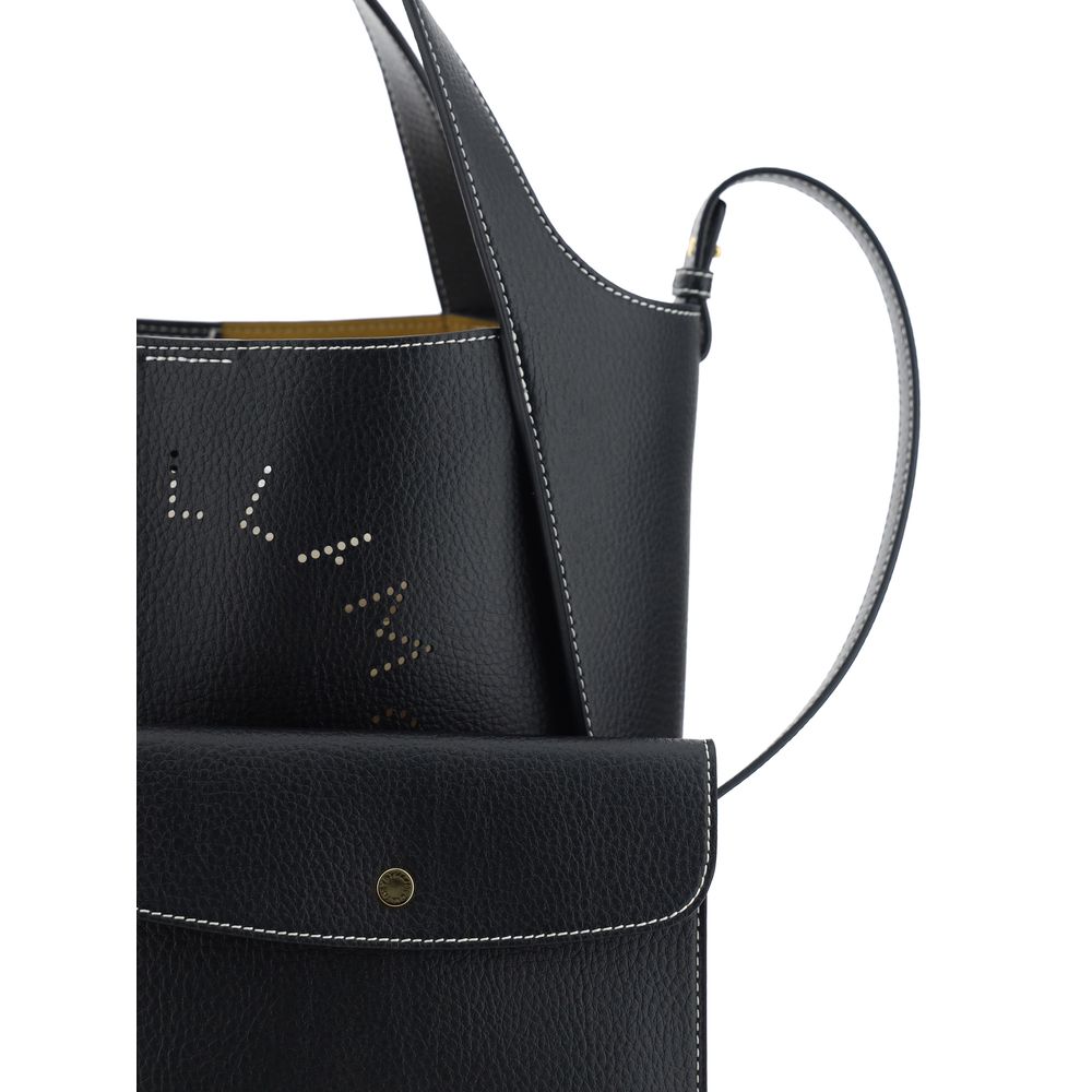 Black Polyamide Shoulder Bag