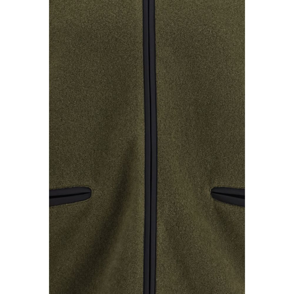 Green Polyester Hoodie