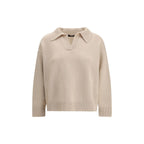 Beige Fleece Wool Sweatshirt