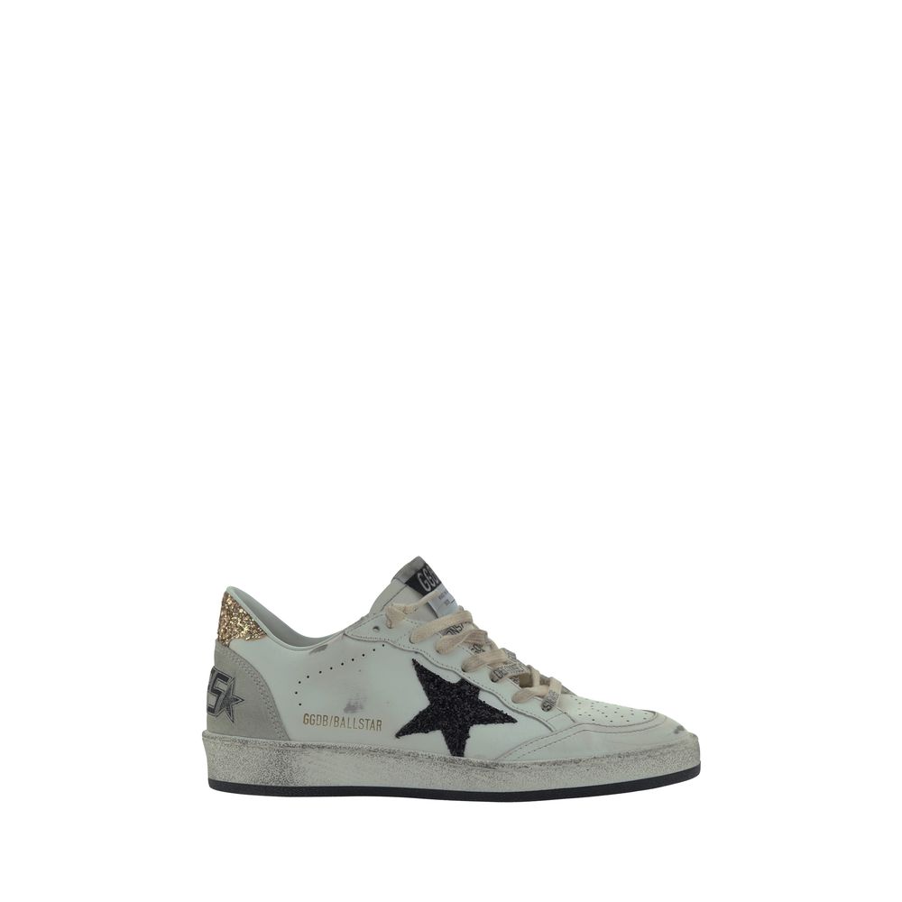 White Goatskin Low Top Sneakers