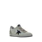 White Goatskin Low Top Sneakers