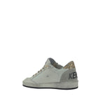 White Goatskin Low Top Sneakers