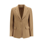 Beige Fleece Wool Clothing