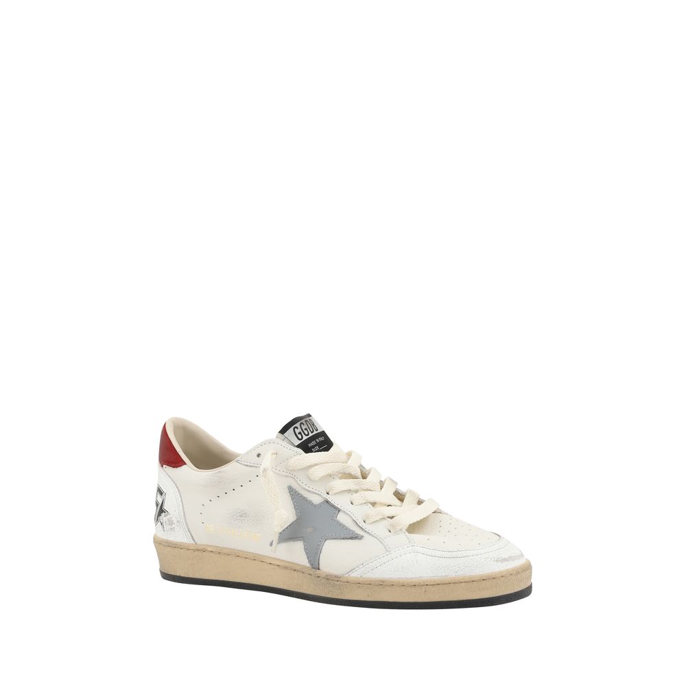 Cream Calf Leather Bos Taurus Low Top Sneakers