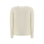 Cream Cotton Long Sleeve T-Shirt