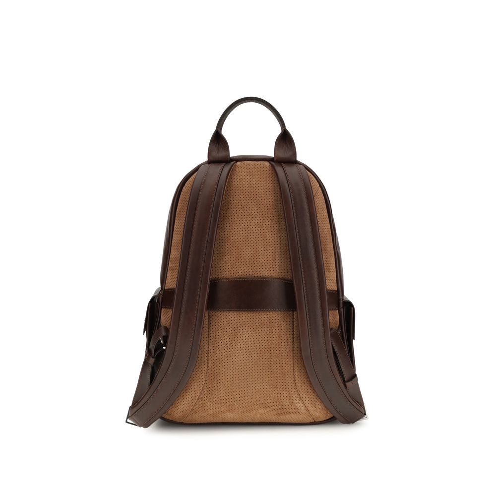 Brown Calf Leather Bos Taurus Backpack