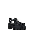 Black Acetate Platform Sandals
