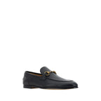 Black Calf Leather Bos Taurus Slip-On Loafers