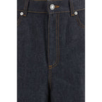 Blue Cotton Jeans Denim