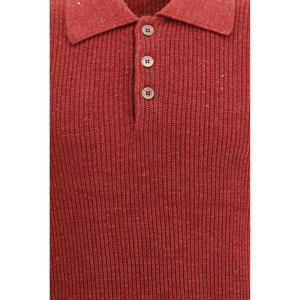 Red Cotton Dress Shirt