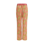 Multicolor Polyester Pants