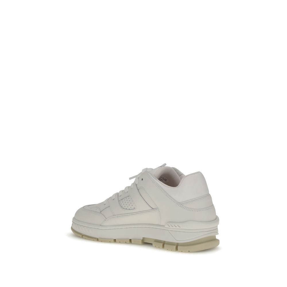 White Calf Leather Bos Taurus Low Top Sneakers
