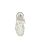 White Calf Leather Bos Taurus Low Top Sneakers