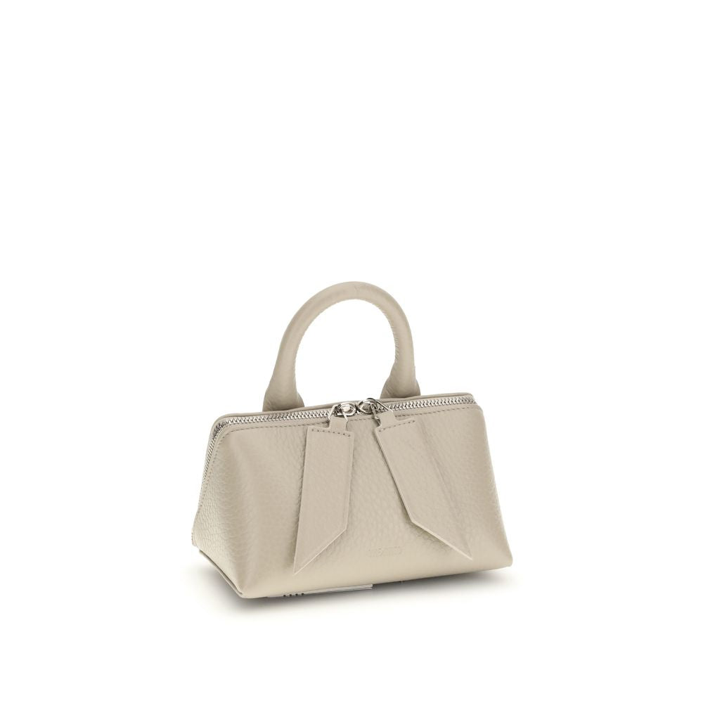 Beige Calf Leather Bos Taurus Handbag