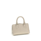 Beige Calf Leather Bos Taurus Handbag