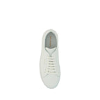 White Calf Leather Bos Taurus Low Top Sneakers