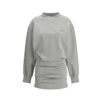 Gray Cotton Casual Dress