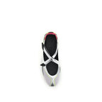 Silver Polyurethane Ballet Flats