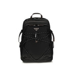Black Recycled Polyamide Backpack