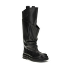 Black Calf Leather Bos Taurus Boots
