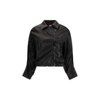 Black Lamb Leather Biker Jacket