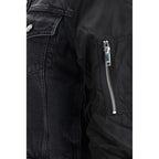 Black Cotton Denim Jacket