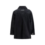 Black Cotton Denim Jacket