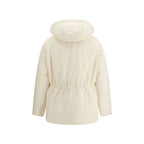 White Polyester Parka
