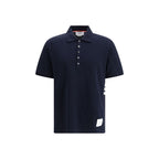Blue Cotton Polo Shirt