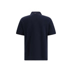 Blue Cotton Polo Shirt