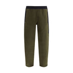 Green Polyester Athletic Pants