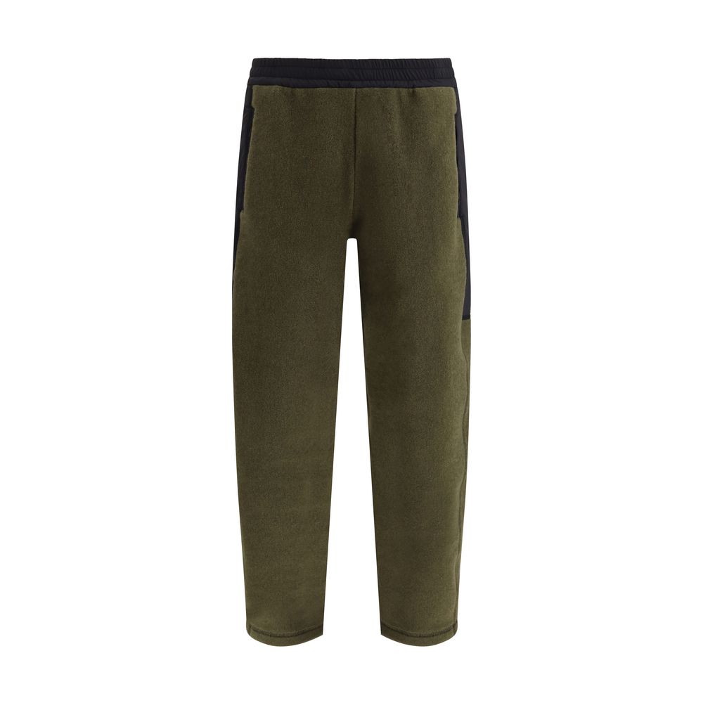 Green Polyester Athletic Pants