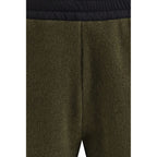 Green Polyester Athletic Pants